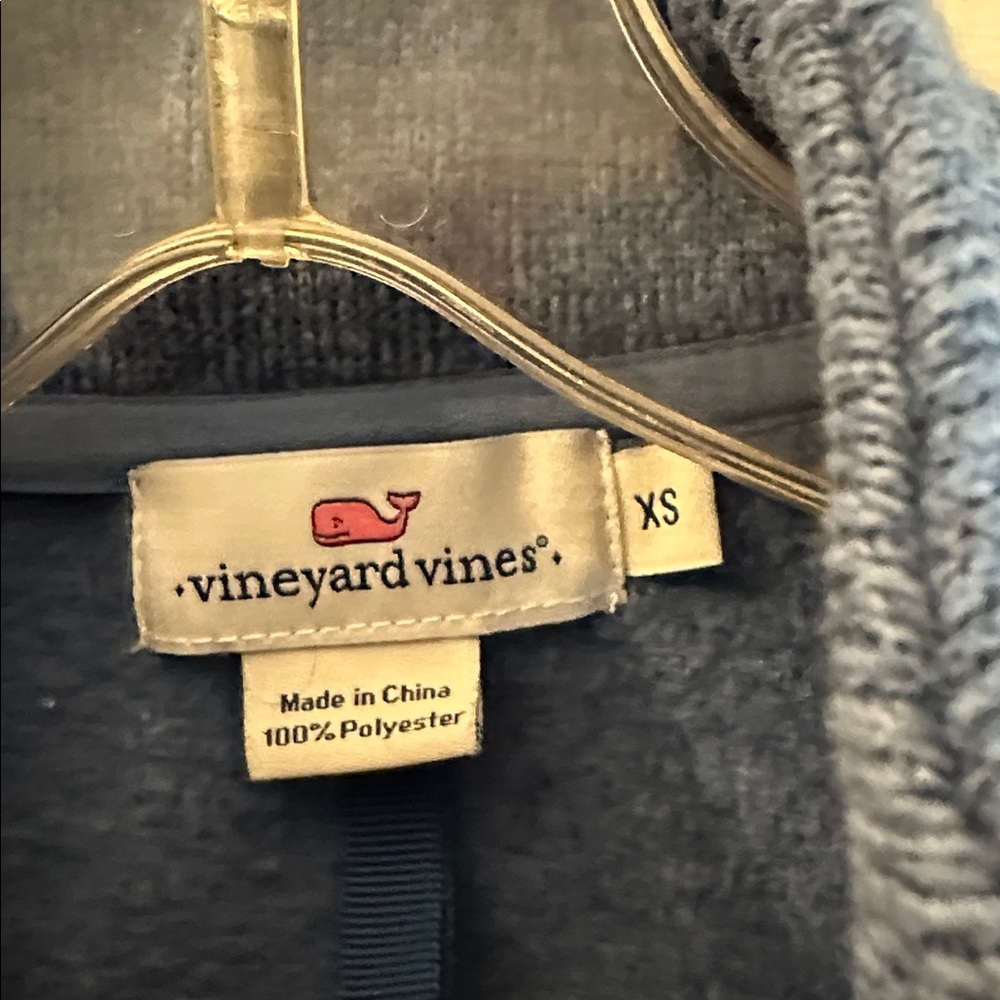 Vineyard Vines Navy Fleece Vest - Picture 3 of 4